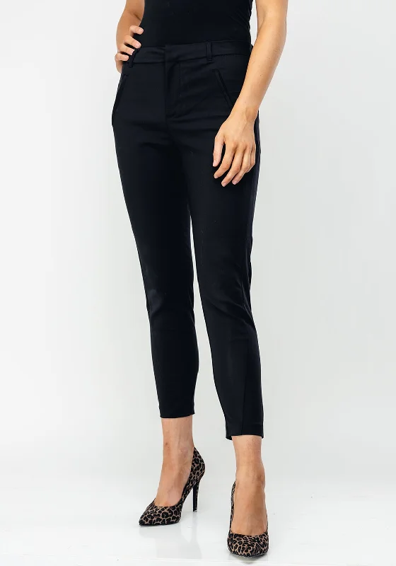 Vero Moda Victoria Ankle Fit Skinny Trousers, Black