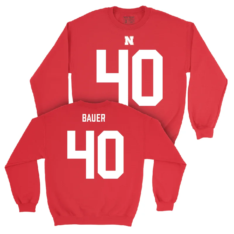 Nebraska Football Red Shirsey Crew  - Rowdy Bauer