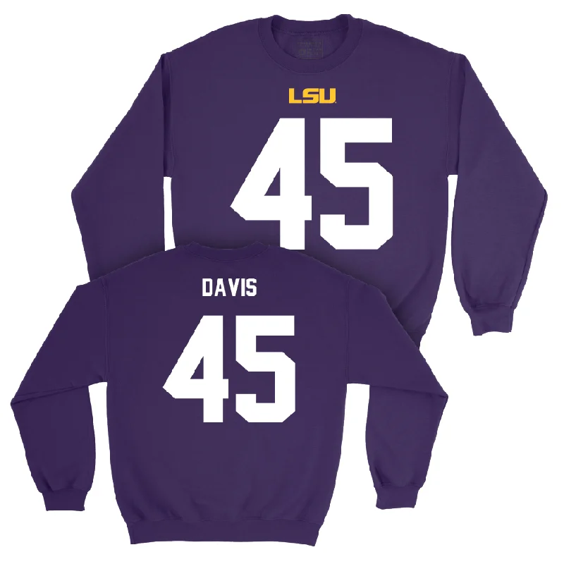 LSU Football Purple Shirsey Crew - Jake Davis