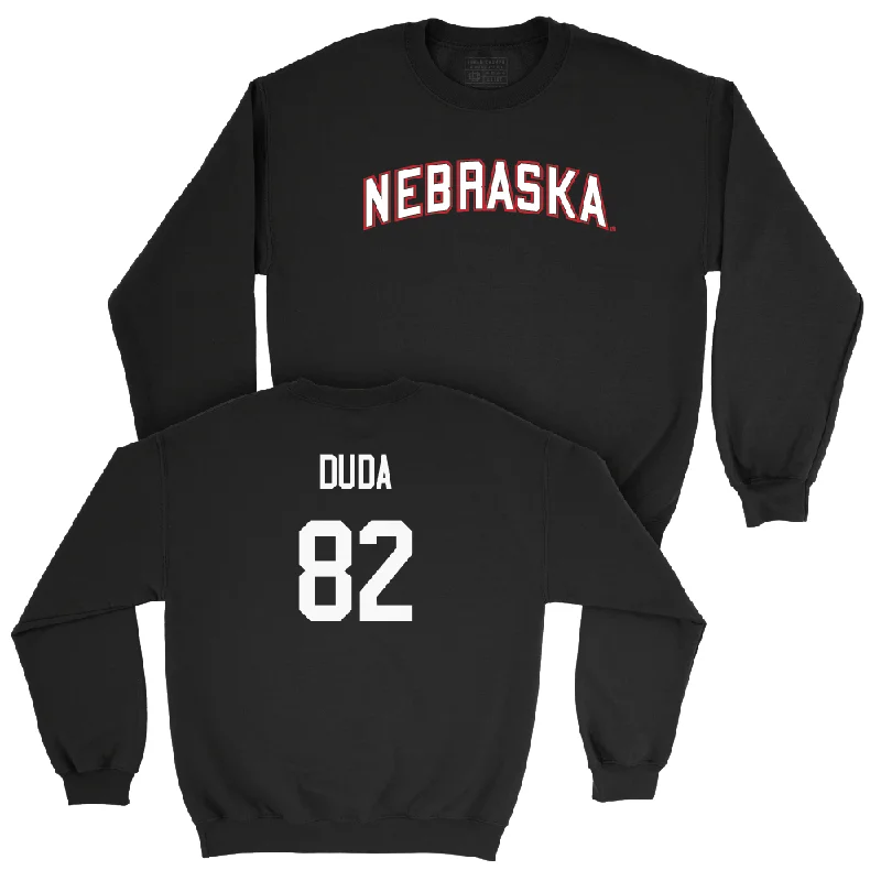 Football Black Nebraska Crew  - Ethan Duda