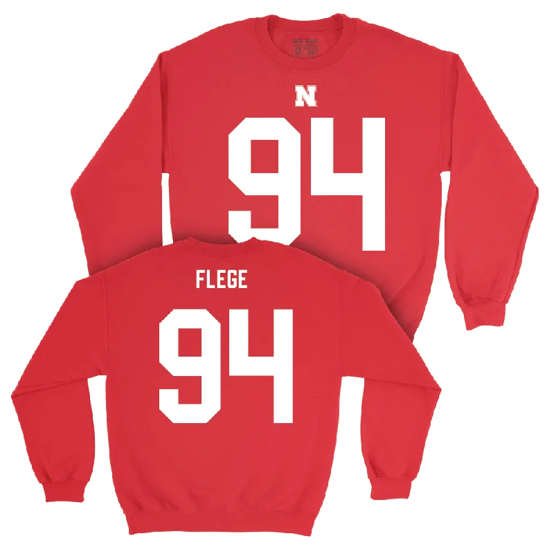 Nebraska Football Red Shirsey Crew  - Aidan Flege