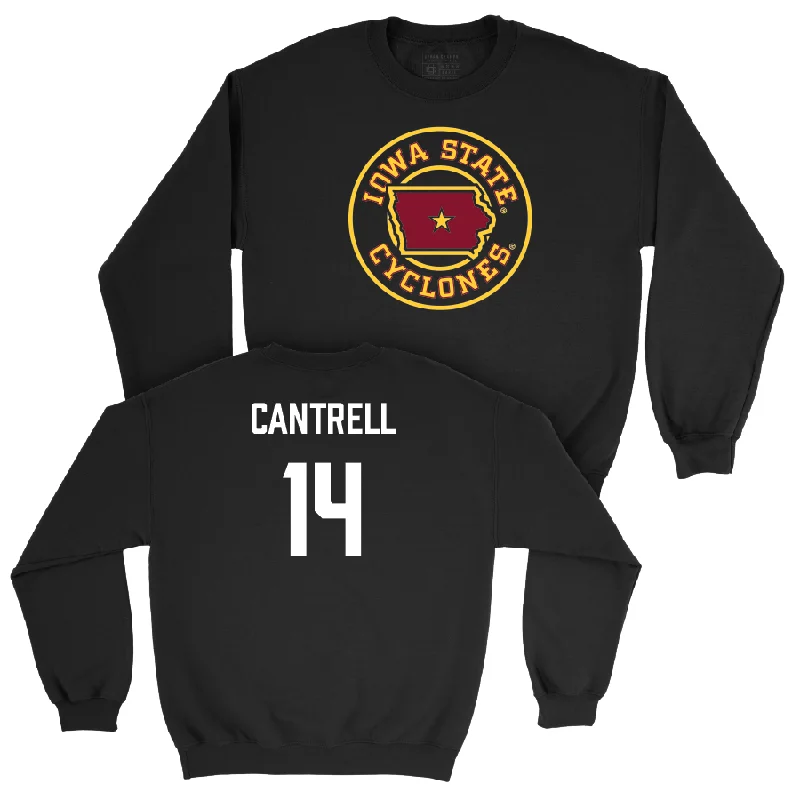 Iowa State Football Black Ames Crewneck  - Major Cantrell