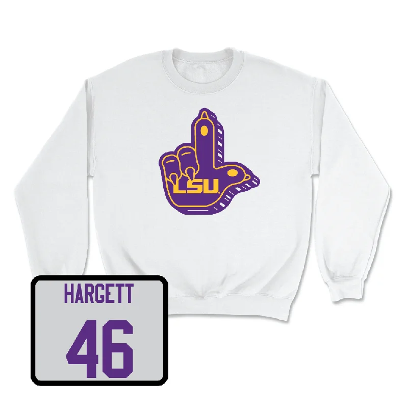 Football White "L" Paw Crew - Badger Hargett