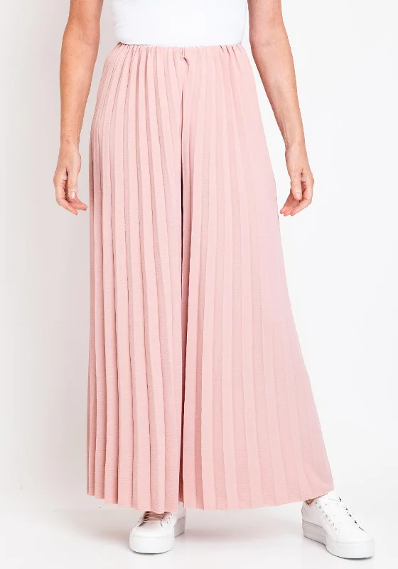 Serafina Collection One Size Pleat Trousers, Pink