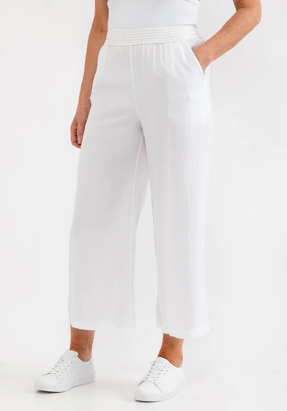 d.e.c.k. by Decollage One Size Casual Trousers, White