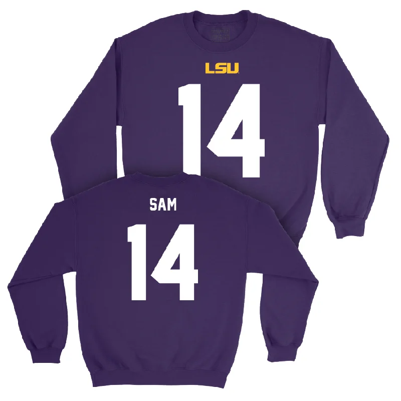 LSU Football Purple Shirsey Crew - Andrè Sam | #14