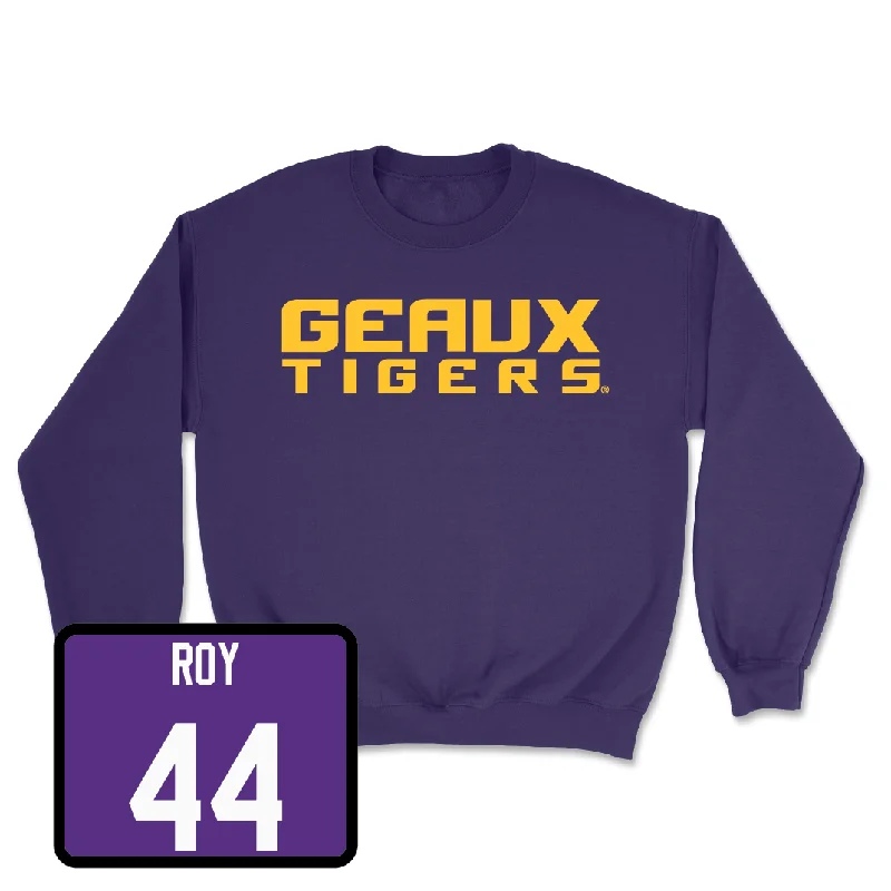 Football Purple Geaux Crew - Slade Roy