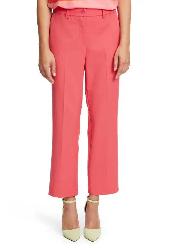 Betty Barclay Relaxed Fit Cropped Trousers, Coral