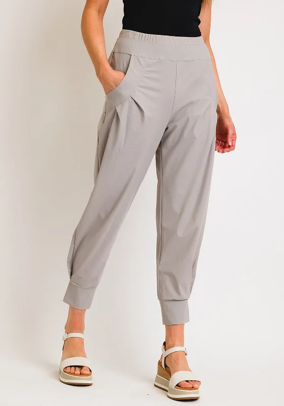 Naya Loose Fit Cropped Trousers, Stone