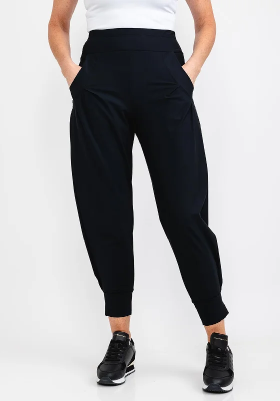 Naya Cuffed Casual Trousers, Black