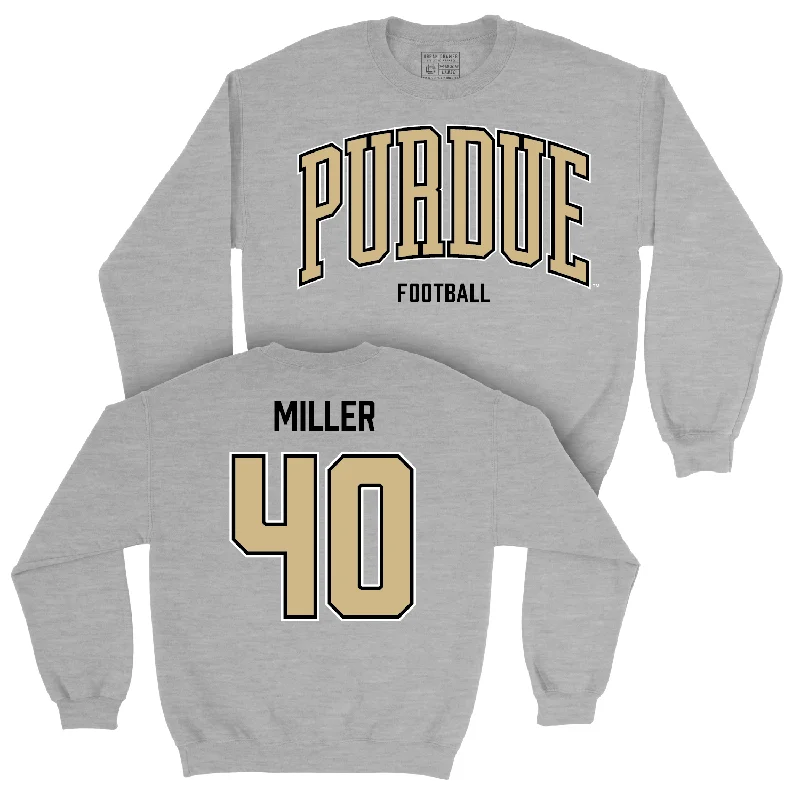 Football Sport Grey Arch Crew - Hudson Miller | #40