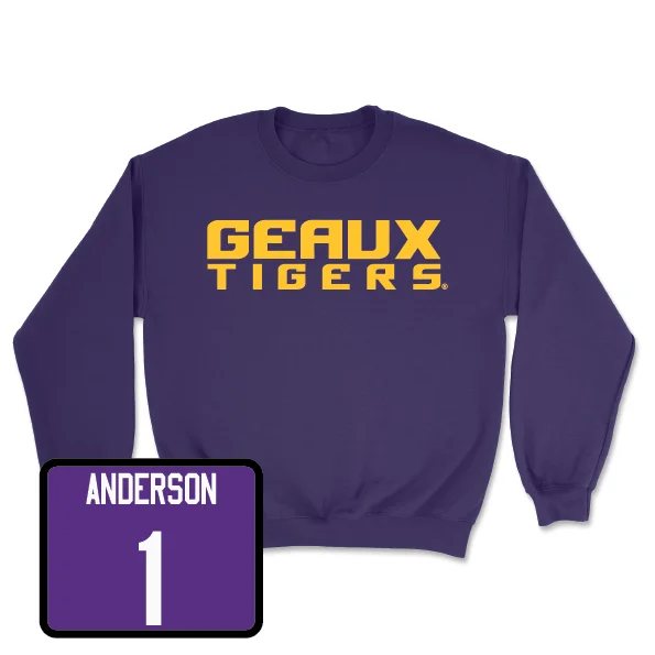 Football Purple Geaux Crew - Aaron Anderson