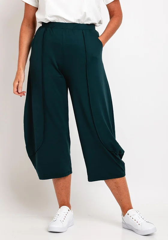 Elsewhere Marfa Wide Leg Crop Trouser, Peacock