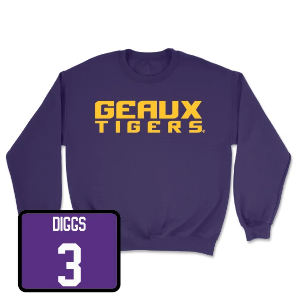 Football Purple Geaux Crew - Logan Diggs