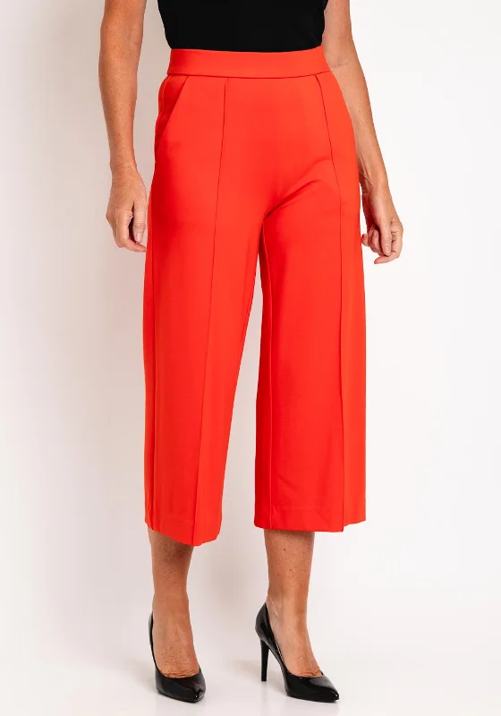 Masai Piana Jersey Wide Leg Crop Trouser, Spiced Orange