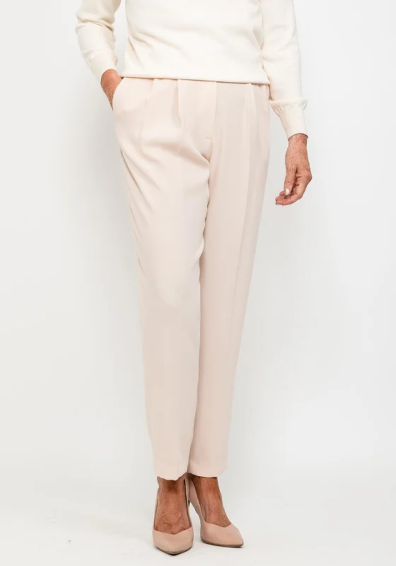 Birelin Tailored Belted Trousers, Cream