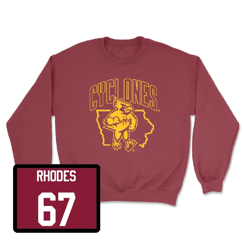 Crimson Football Cy Crewneck  - Carson Rhodes