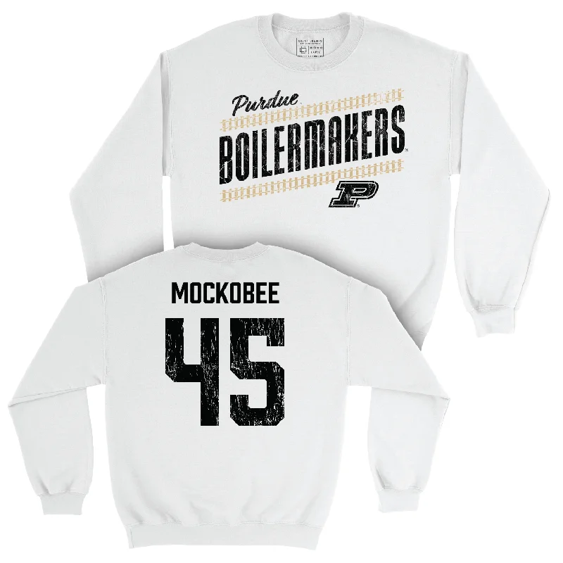 Football White Slant Crew - Devin Mockobee | #45