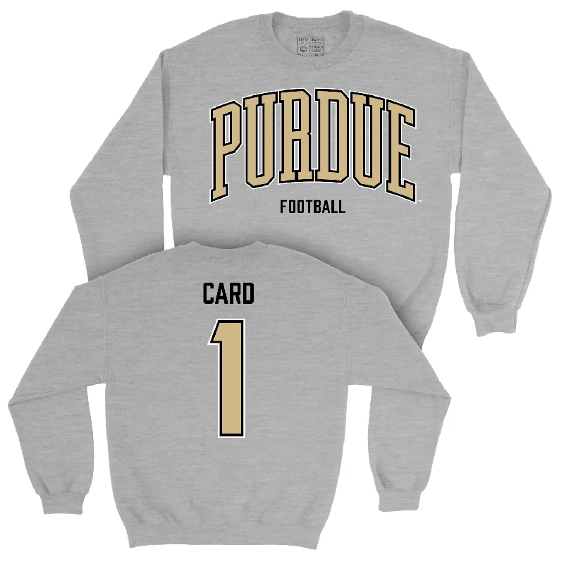 Football Sport Grey Arch Crew - Hudson Card | #1