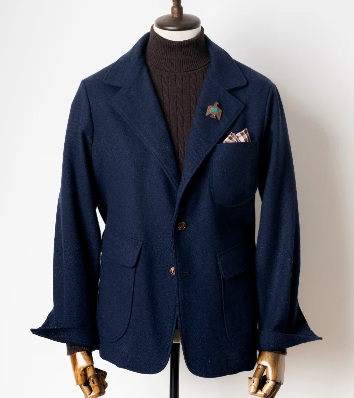 Bryceland's Easy Jacket Shetland Twill Navy