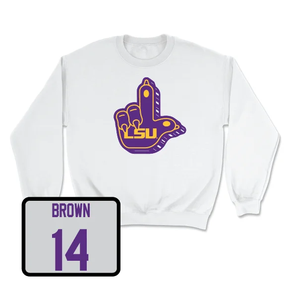 Football White "L" Paw Crew - Jalen Brown