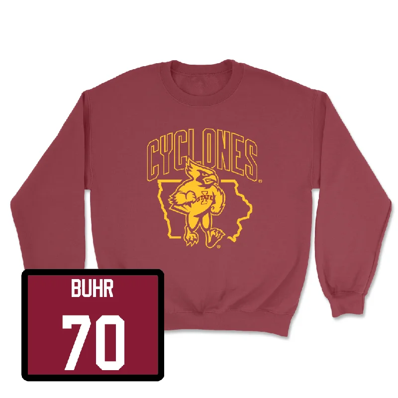 Crimson Football Cy Crewneck - Trevor Buhr