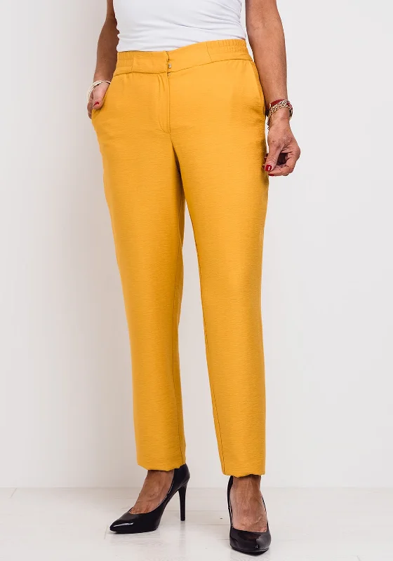 Meri Esca Slim Fit Trousers, Mustard