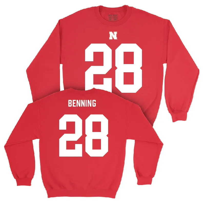 Nebraska Football Red Shirsey Crew  - Caleb Benning