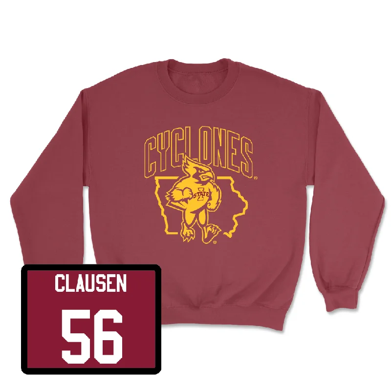 Crimson Football Cy Crewneck  - Drew Clausen