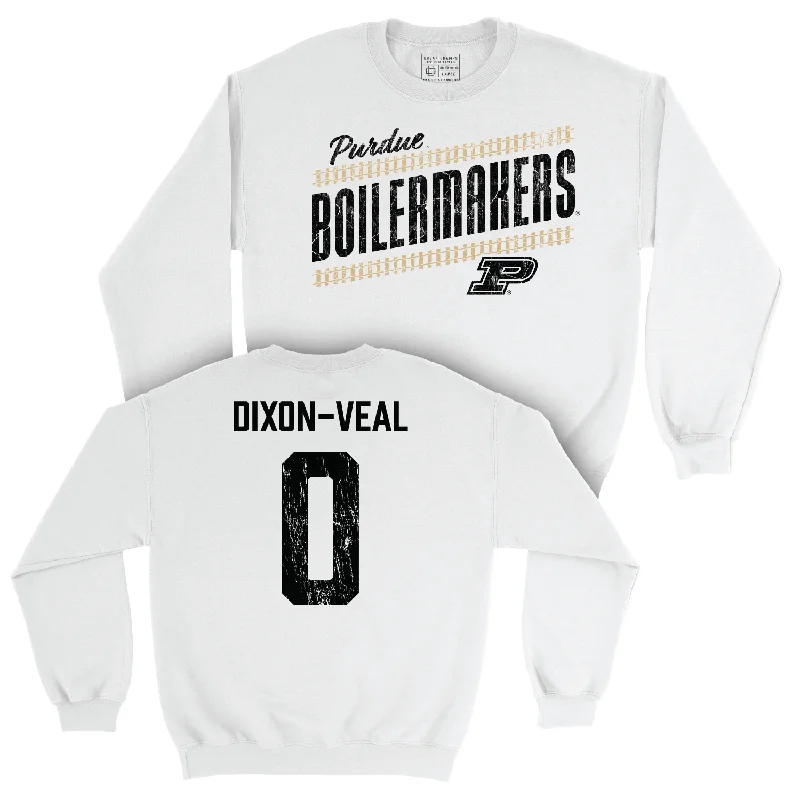 Football White Slant Crew - Jayden Dixon-Veal | #0