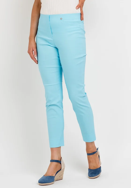 Robell Rose 09 Super Slim Trousers, Pacific Turquoise