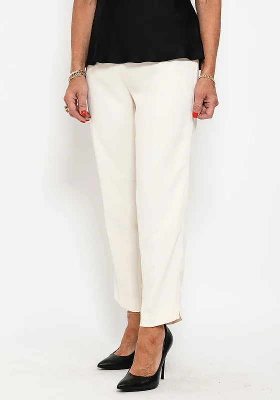 Camelot Light Slim Leg Trousers, Cream