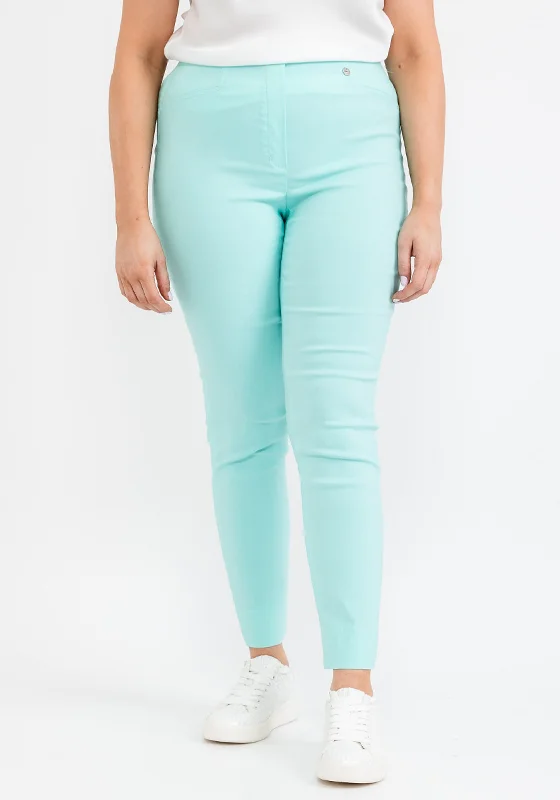 Robell Rose 09 Cropped Trousers, Aqua