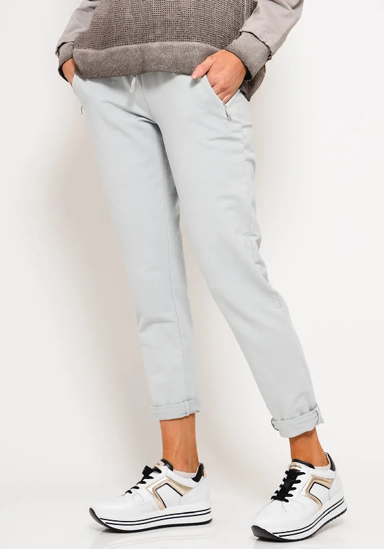 d.e.c.k. by Decollage Jogger Bottoms, Light Grey