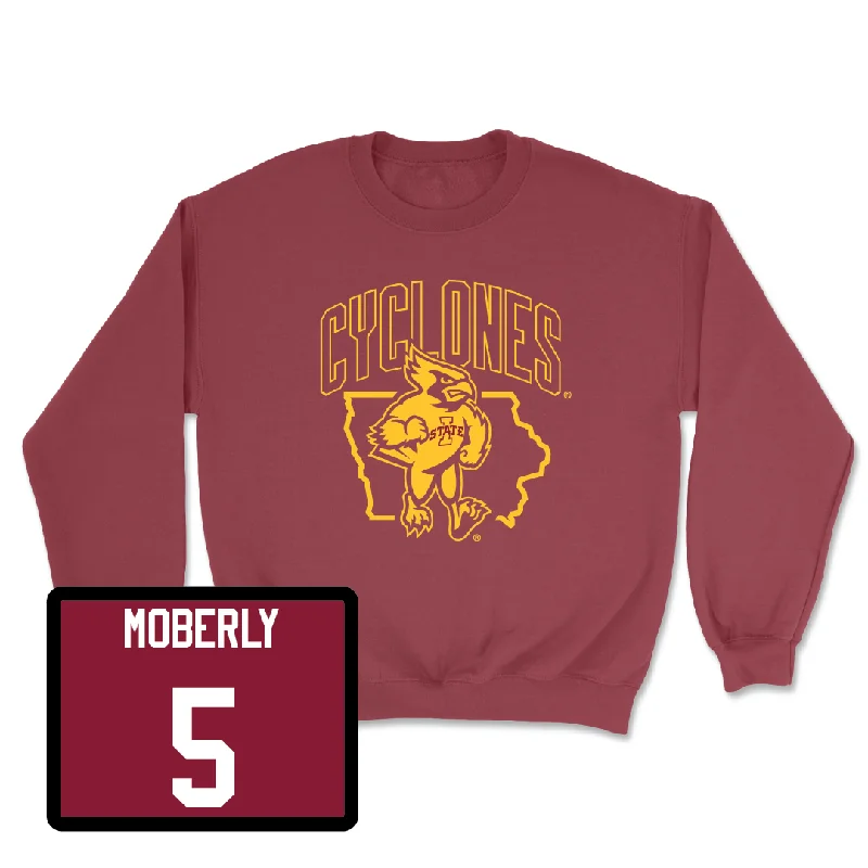 Crimson Football Cy Crewneck  - Connor Moberly