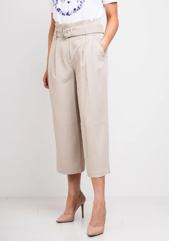 MICHAEL Michael Kors High Waist Culotte Trousers, Beige