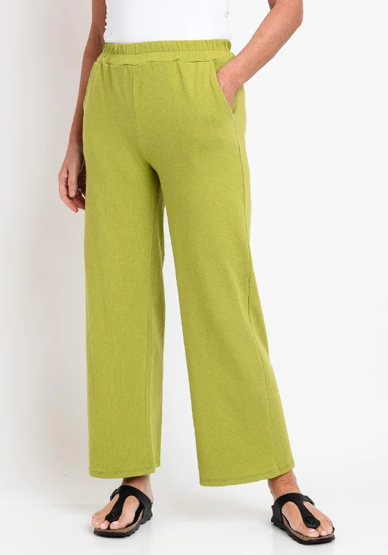 Serafina Collection One Size Wide Leg Trouser, Green