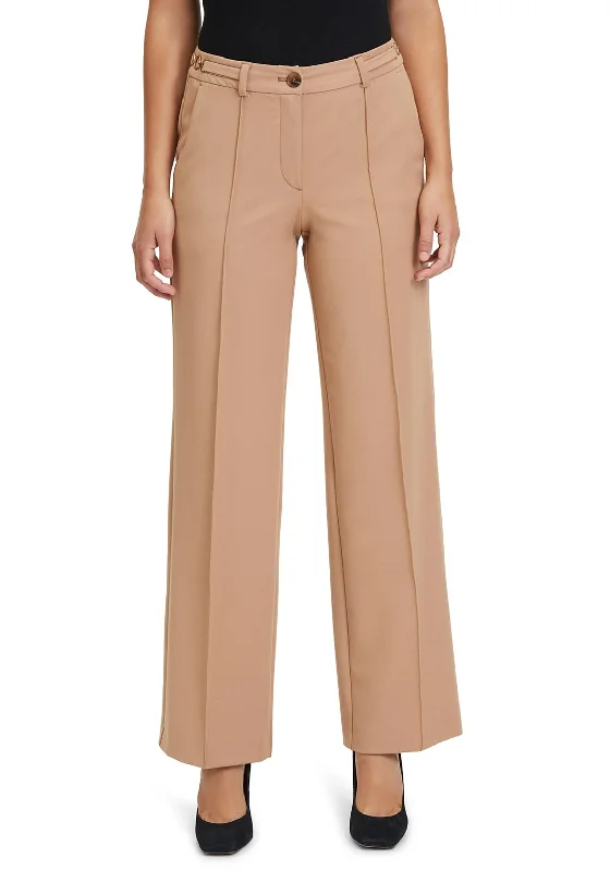 Betty Barclay Wide Leg Suit Trousers, Beige