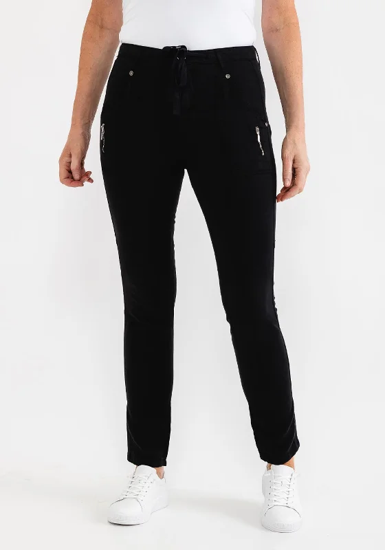 Costamani Causal Cargo Style Trousers, Black