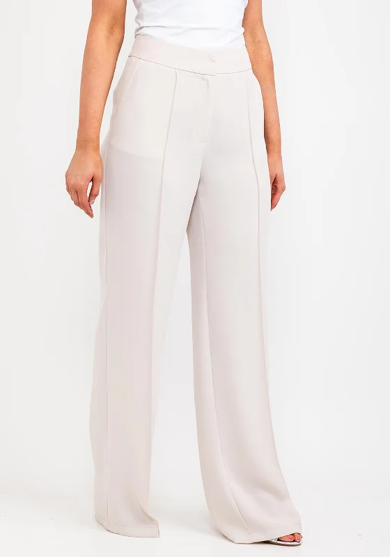 Kameya Wide Leg Trousers, Stone