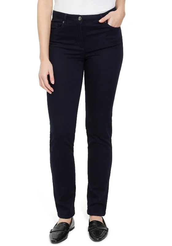 Betty Barclay Rosa Slim Leg Trousers, Navy