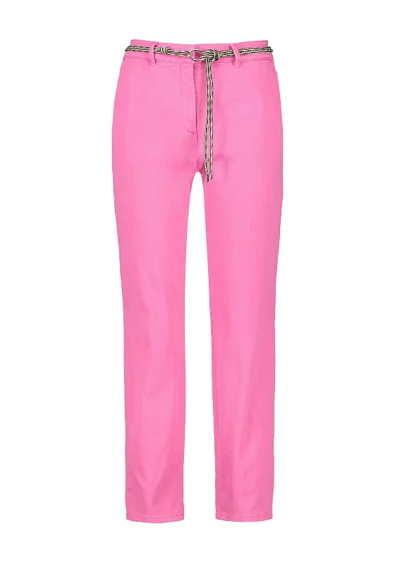 Gerry Weber Knotted Belt Trousers, Pink