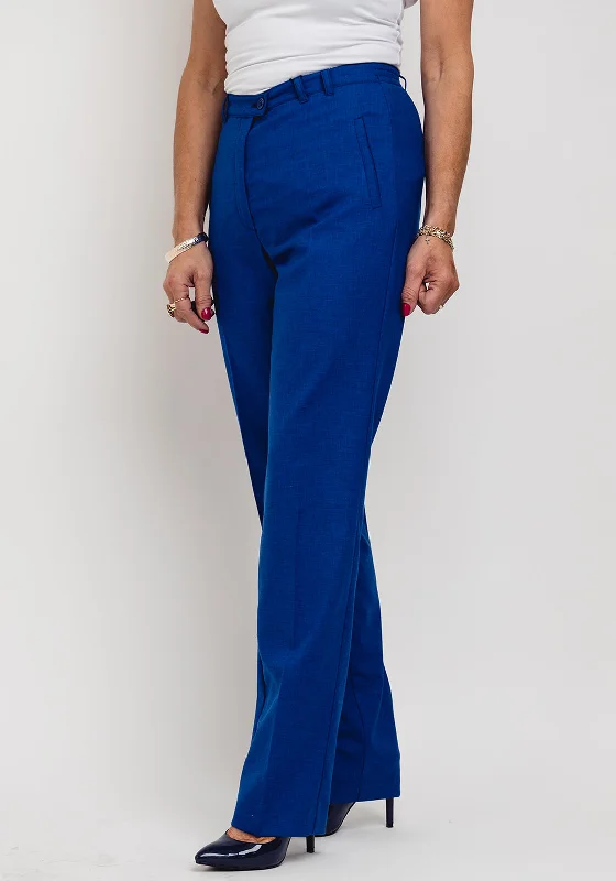 Eugen Klein Woven Slim Leg Trousers, Royal Blue