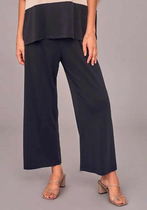 Naya Jersey Wide Leg Trousers, Black