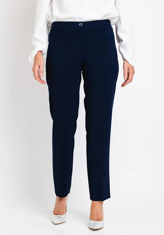 Avalon Penny Slim Leg Trousers, Navy