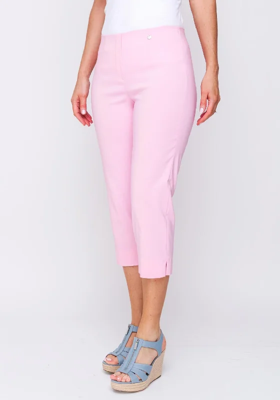 Robell Marie 07 Stretch Crop Trouser, Soft Rose