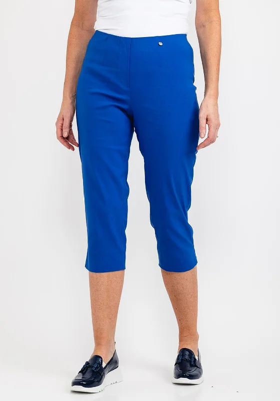 Robell Marie 07 Slim Fit Cropped Trousers, Royal Blue