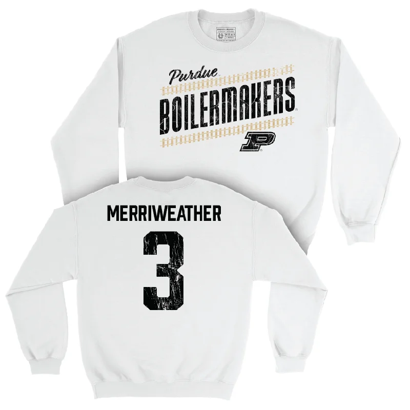 Football White Slant Crew  - Jaheim Merriweather