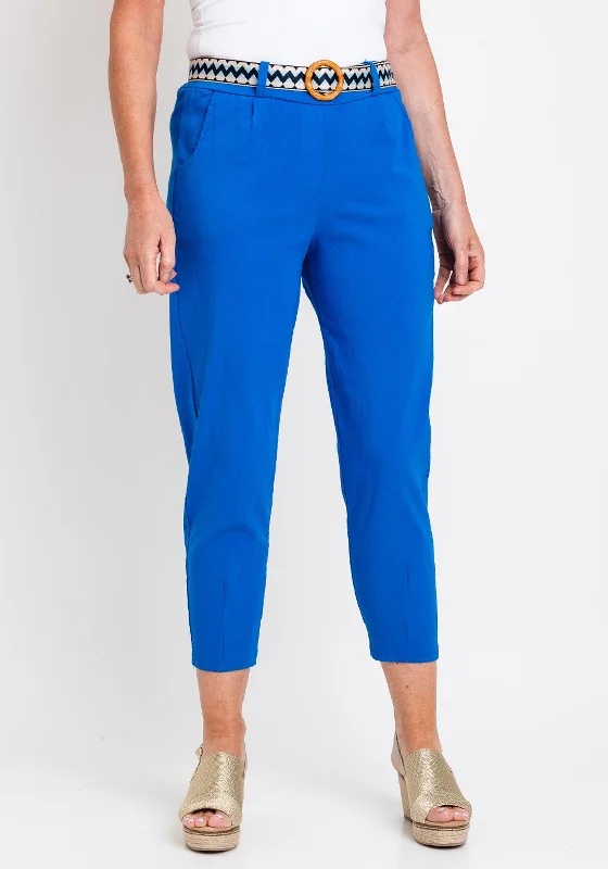 The Serafina Collection One Size Slim Crop Trouser, Royal Blue