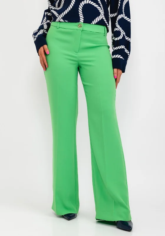 Badoo Wide Leg Trousers, Lime Green